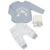 N14701: Baby Boys Puppy Top & Trouser Outfit With 2 Wrist Rattles (0-9 Months)